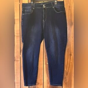 Classic Indigo Relaxed Fit Straight Leg Jeans